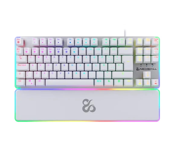 Newskill Teclado Gaming Optomecanico Gungnyr Blanco